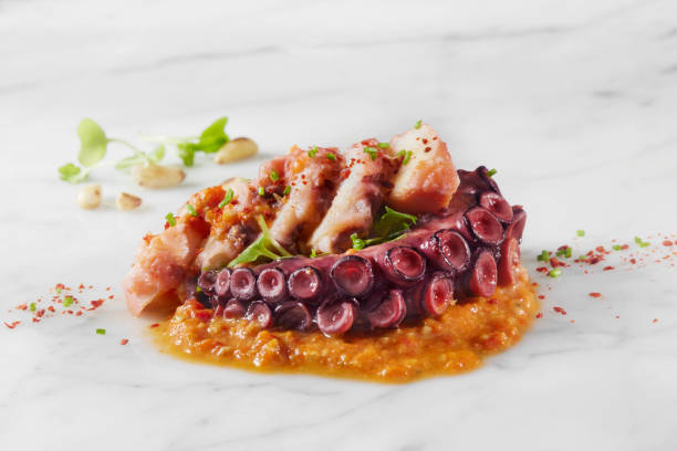 Pop i peix amb salsa romesco